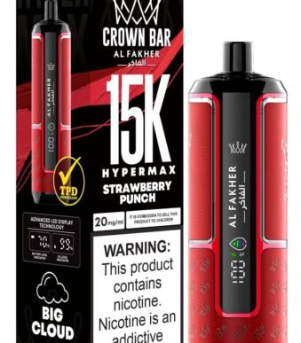 Al Fakher Crown Bar 15000 Puffs Strawberry Punch