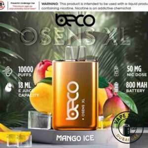 BECO-Osens-XL-10000-Puffs-50mg-Disposable-Vape-in-Dubai-MANGO-ICE