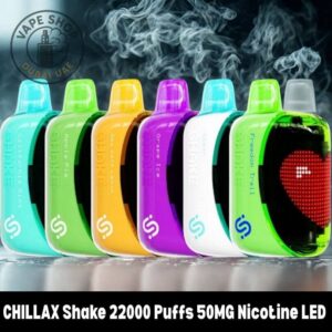 CHILLAX Shake 22000 Puffs 50MG Nicotine LED Indicator Disposable