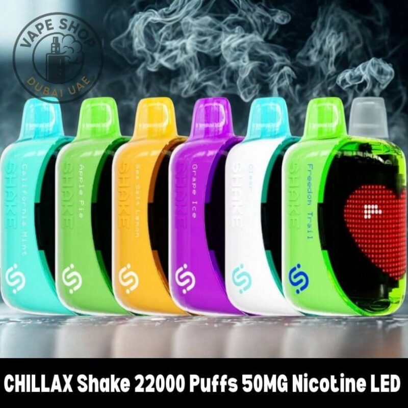 CHILLAX Shake 22000 review - CHILLAX Shake 22000 Puffs 50MG Nicotine LED Indicator Disposable Vape
