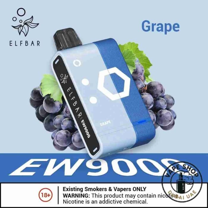 ELF-BAR-EW9000-Prefilled-Pod-Kit-9000-Puffs-50mg-disposable-vape-grape