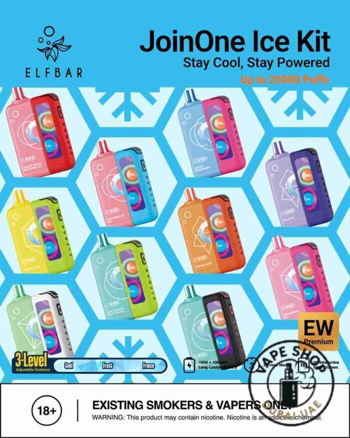 Elf Bar ew 25000 Puffs 50mg Nicotine Ice Adjustable Disposable Vape - Image 2