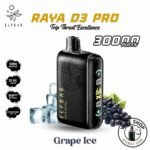 Elfbar Raya d3 pro 30000 puffs 50mg nicotine triple mode disposable Grape-Ice