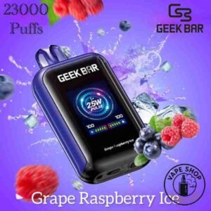 GEEKBAR-Watt-23000-Puffs-Price-in-Dubai-GRAPE-RASPBERRY-ICE