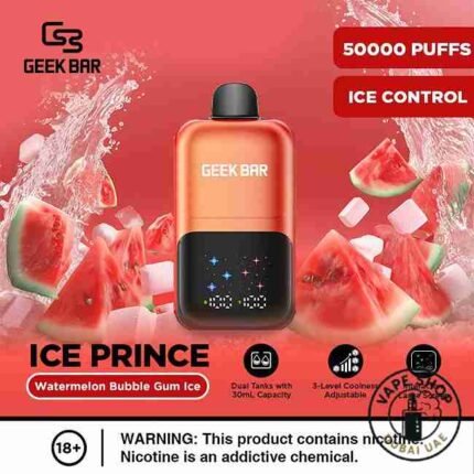 Geek-Bar-Ice-Prince-50000-Puffs-Disposable-Vape-watermelon-bubblegum-ice