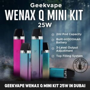 Geekvape Wenax Q Mini Kit 25W In Dubai font image