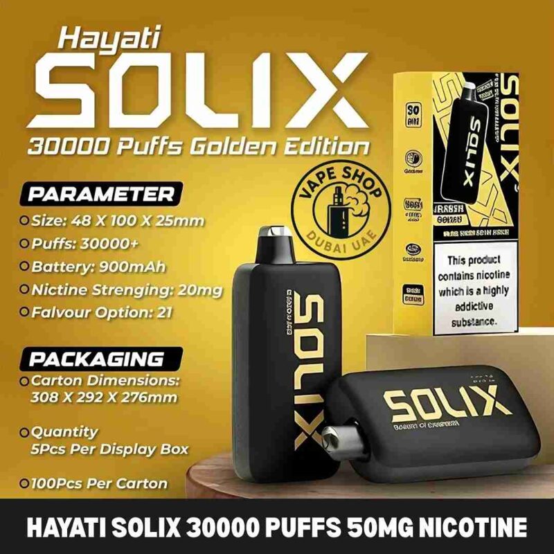 Hayati Solix 30000 review - Hayati Solix 30000 puffs 50mg disposable vape