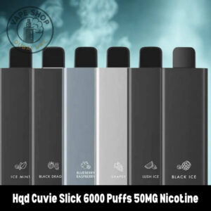 Hqd Cuvie Slick 6000 Puffs 50MG Nicotine