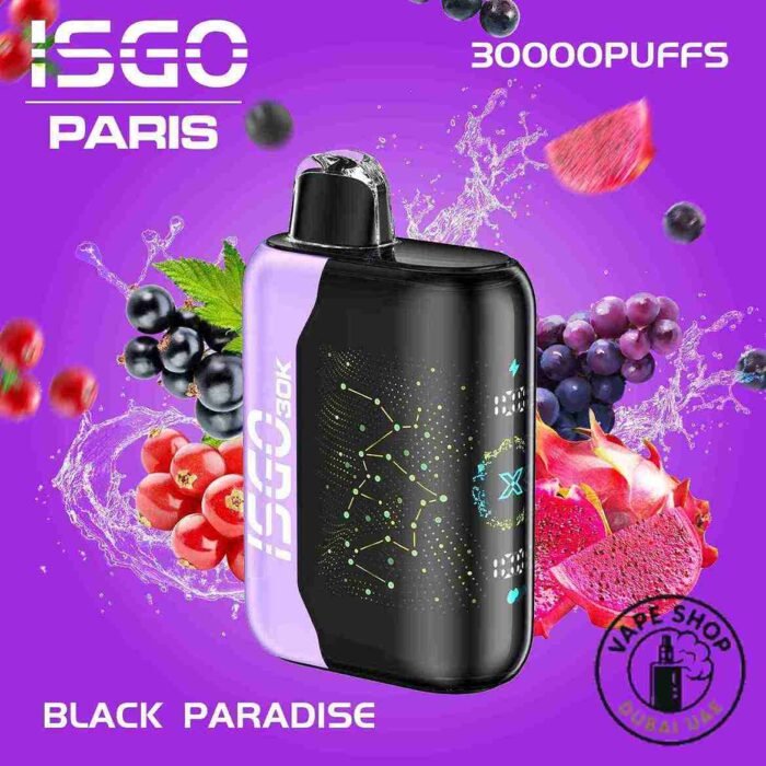 ISGO-PARIS-X-30000-Puffs-Price-in-Dubai-BLACK-PARADISE