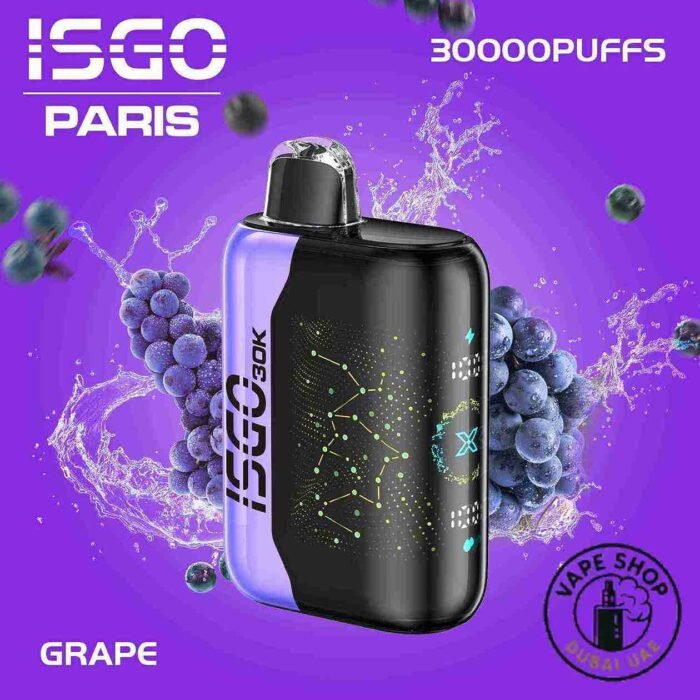 ISGO-PARIS-X-30000-Puffs-Price-in-Dubai-GRAPE