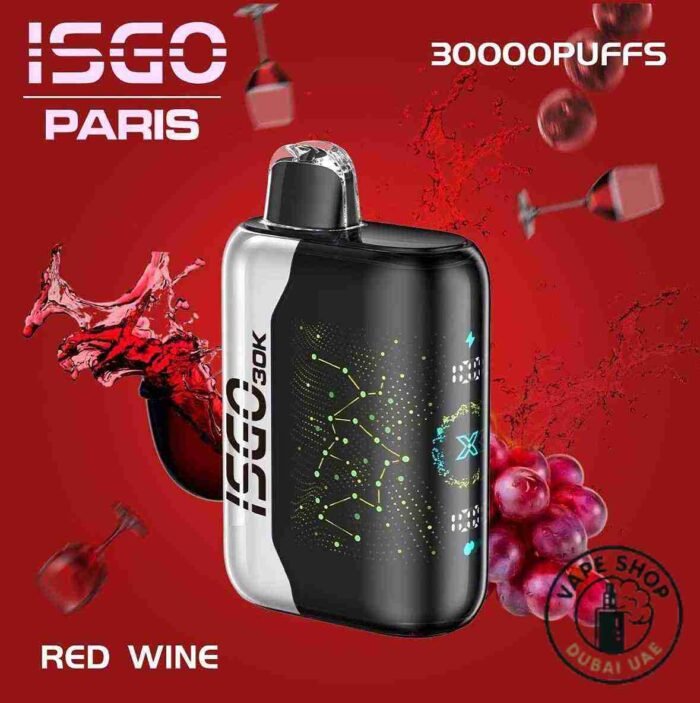 ISGO-PARIS-X-30000-Puffs-Price-in-Dubai-RED-WINE