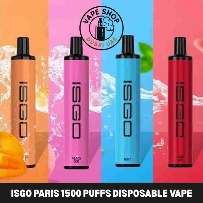 Isgo Paris 1500 review - Isgo Paris 1500 puffs 50mg disposable vape