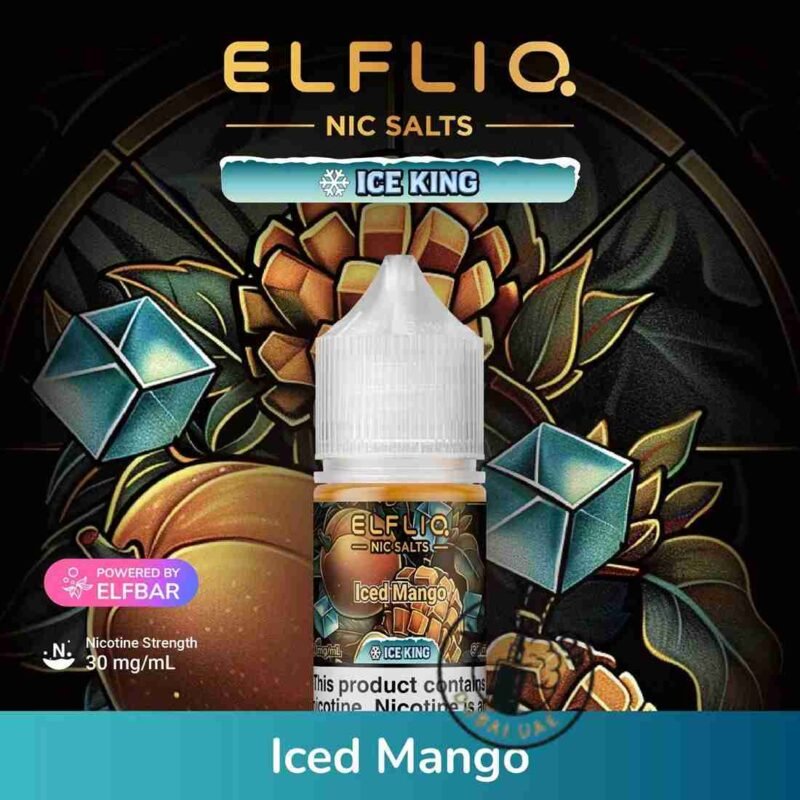 Iced-Mango-Elfliq-Salt-Nicotine-30ml-Ice-King-by-Elfbar-in-Dubai-UAE