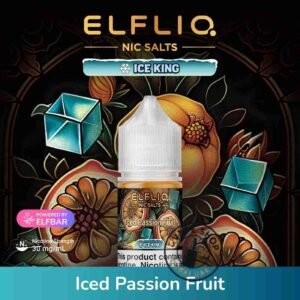 Elfliq Saltnic E-liquid 30MG-by-Elfbar-in-Dubai-UAE-Iced-Passion-Fruit