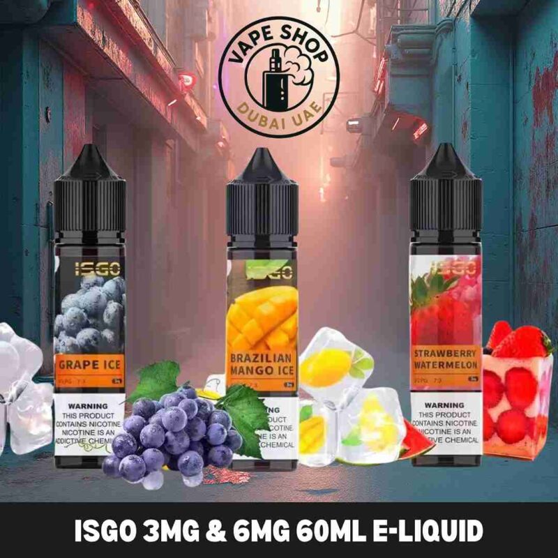 Isgo 60ml e-liquid review - Isgo 3mg and 6mg 60ml e-liquid