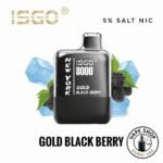 Isgo-New-York-8000-Puffs-Rechargeable-Disposable-Vape-In-UAE-GOLD-BLACK-BERRY