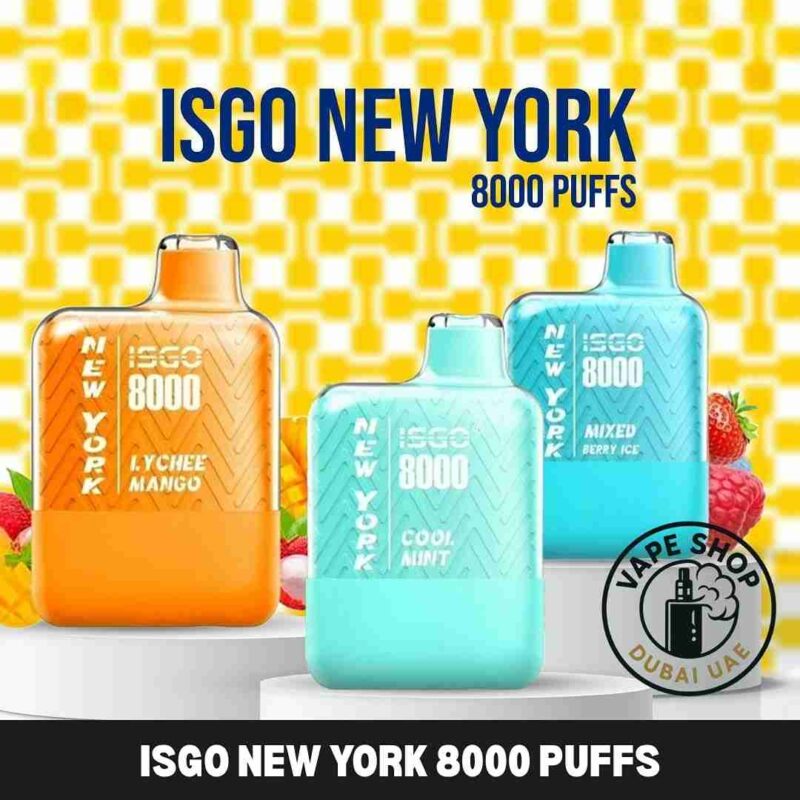 Isgo New York 8000 review - Isgo New York 8000 puffs 50mg disposable vape