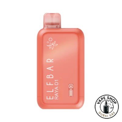 Lychee Juicy Peach ELFBAR Raya D1 13000 Puffs 50mg Nicotine Disposable Vape in Dubai Watermelon ice.png