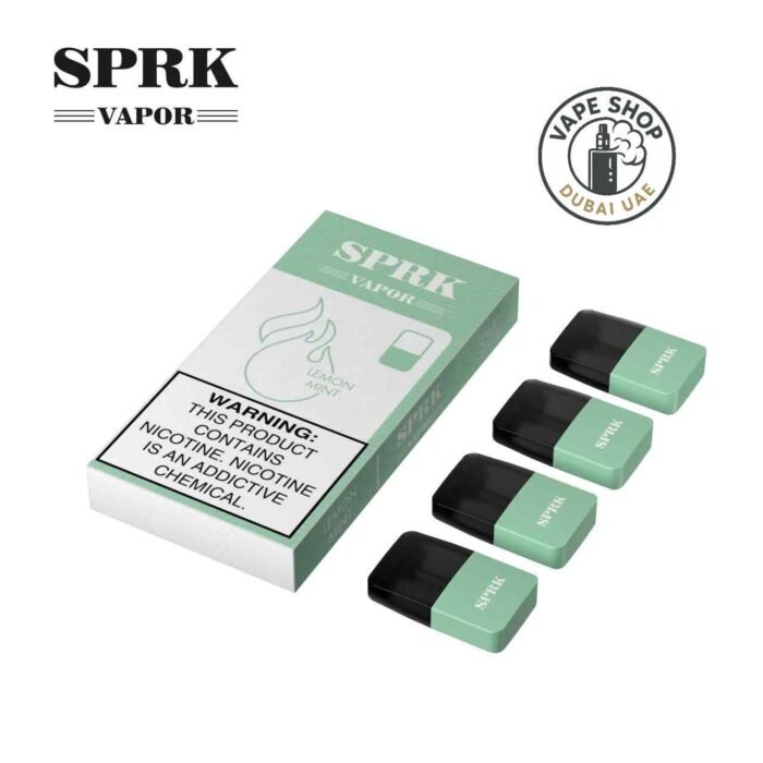 Myle V4 Compatible Pod SPRK VAPOR use for Myle V4 Device lemon mint