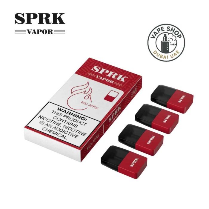 Myle V4 Compatible Pod SPRK VAPOR use for Myle V4 Device red apple