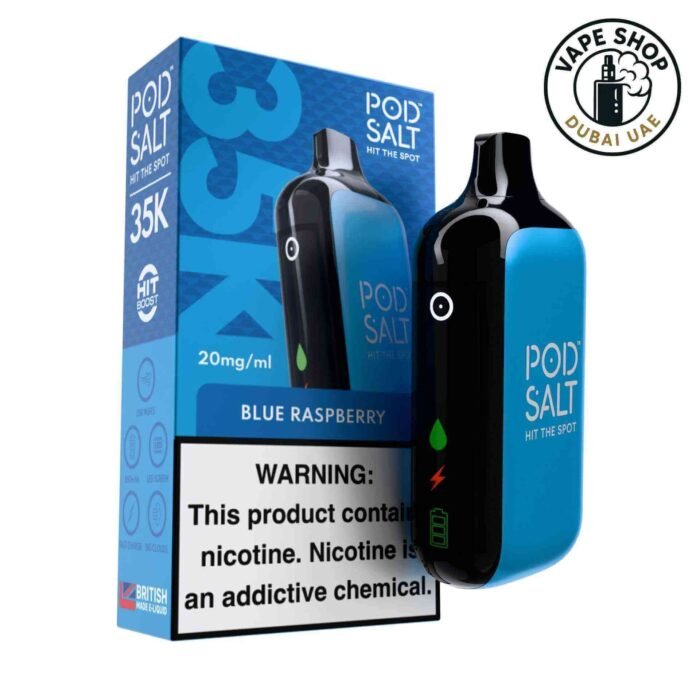 Pod Salt 35,000 Puffs Disposable Vape - Blue Raspberry