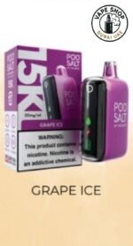 Podsalt-15000-Puffs-2-Nicotine-Disposable-Grape-Ice