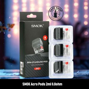 SMOK Acro Pods 2ml 0.8ohm MESH, 0.6 DC MTL Replacement Pods in Dubai, UAE – 3 PCS Per Pack
