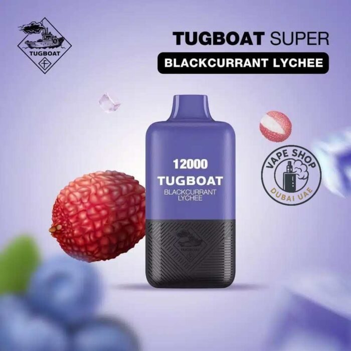 Tugboat Super 12000 Puffs blackcurrant lycheewebp