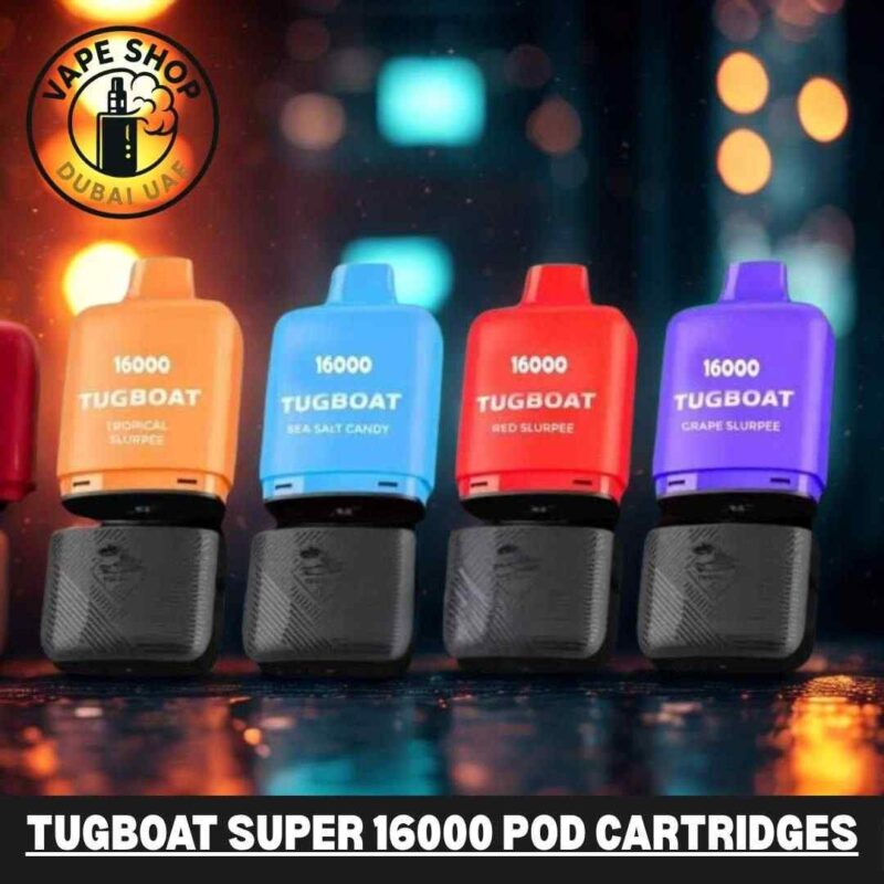 Tugboat Super 16000 review - 5% pod cartridge disposable vape