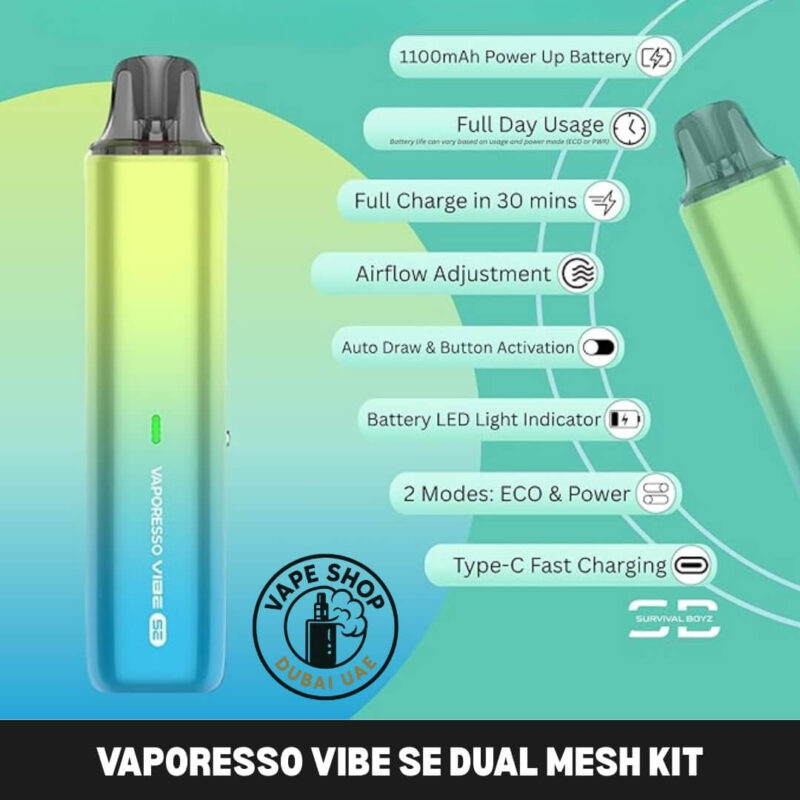 Vaporesso Vibe SE review - Vaporesso Vibe SE dual mesh kit