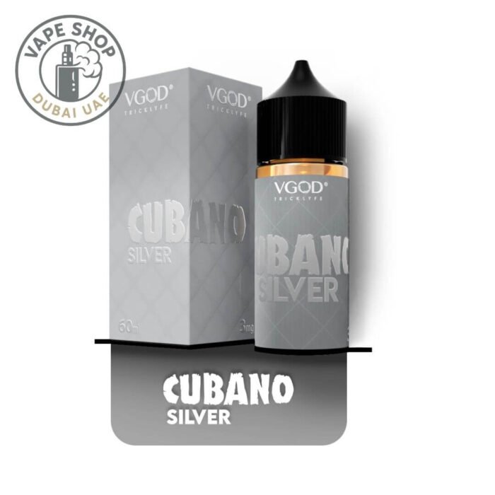 VGOD-60ml-E-Liquid-3MG-E-Juice-Cubano-Silver