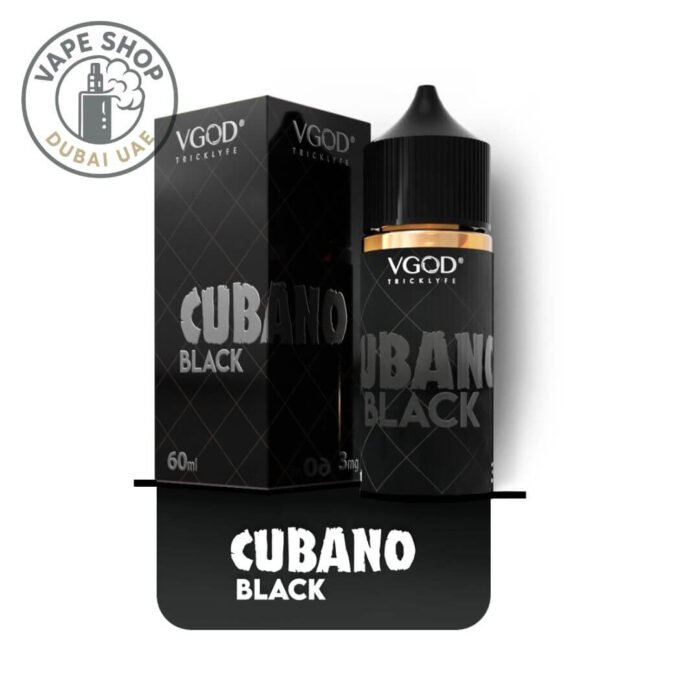 VGOD 60ml E-Liquid 3MG E-Juice – Vape Juice Cubano Black.