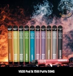 VGOD Pod 1k 1500 Puffs 50MG Nicotine Disposable Vape