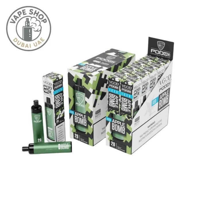 VGOD Pod 4K 4000 Puffs 20MG & 50MG Iced Apple Bomb