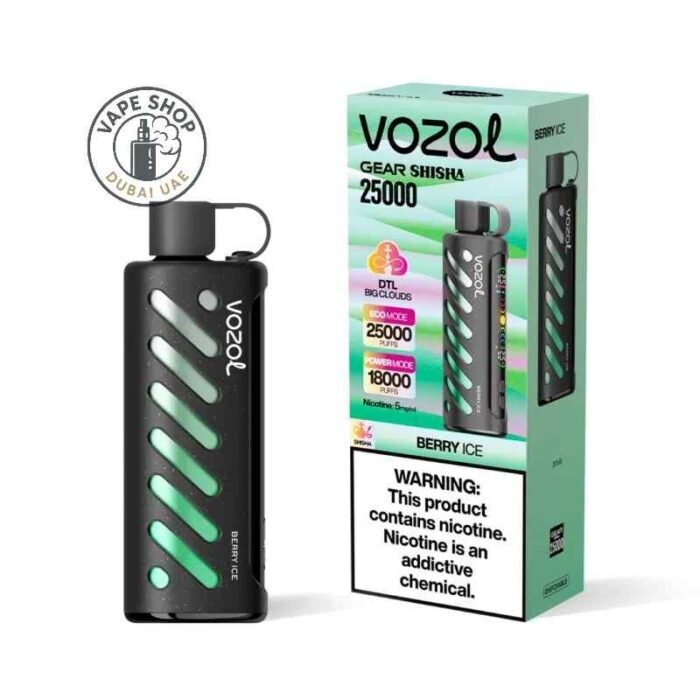 VOZOL Gear Shisha 25000 puffs Dual Mode 5MG Nicotine Berry-Ice-1
