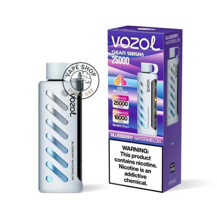 VOZOL Gear Shisha 25000 puffs Dual Mode 5MG Nicotine Blueberry-Watermelon