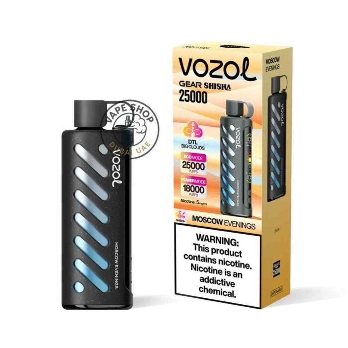 VOZOL Gear Shisha 25000 puffs Dual Mode 5MG Nicotine Moscow-Evenings