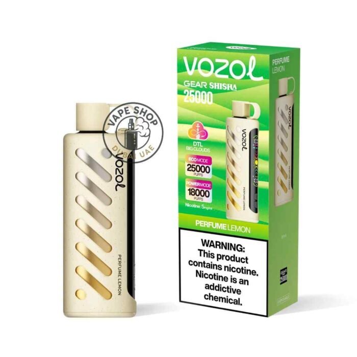 VOZOL Gear Shisha 25000 puffs Dual Mode 5MG Nicotine Perfume-Lemon
