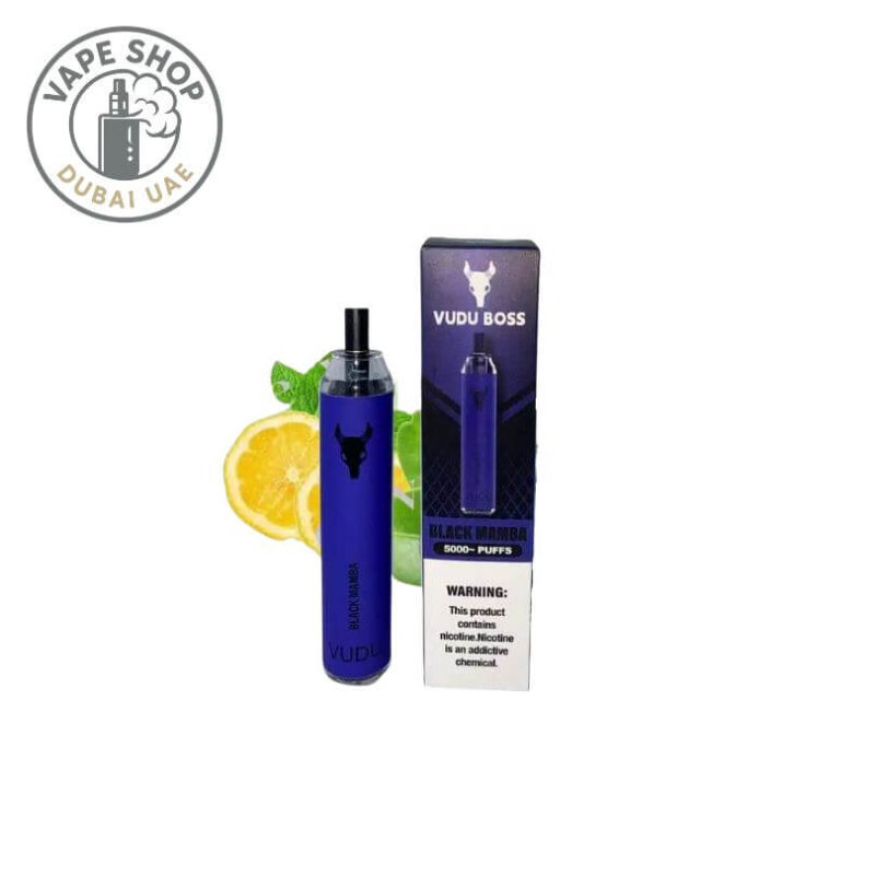 VUDU Boss 5000 review: VUDU Boss 5000 Puffs 50Mg disposable vape in Black Mamba