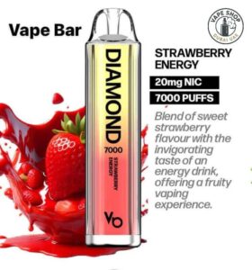 Vapes Bars Diamond Strawberry Energy