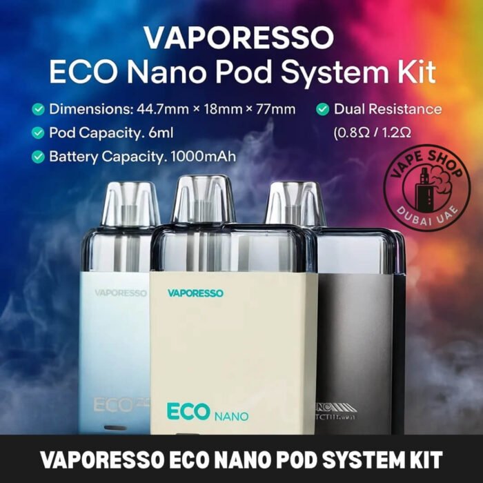 Vaporesso-ECO-Nano-Pod-System-Kit-6ml-In-UAE