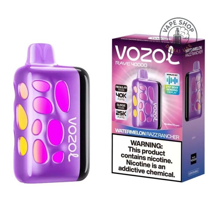 Vozol-Rave-40000-Puffs-Watermelon-Razz-Rancher-Disposable-Vape