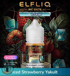 ELFLIQ Nic Salts 30mg Ice King Iced Strawberry Yakult