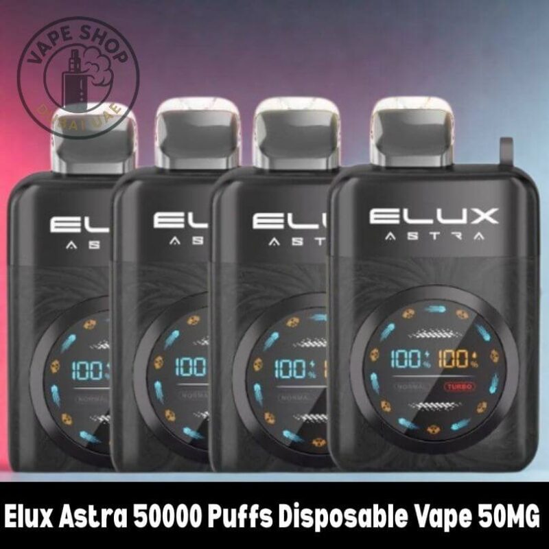 Elux Astra 50000 review: 50mg disposable vape pack shot