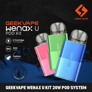 GEEKVAPE Wenax U Kit 20W Pod System 1000mAh Vape Kit in Dubai, UAE font image.jfif