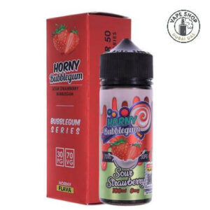 HORNY FLAVA 120ml Sour Strawberry Bubblegum