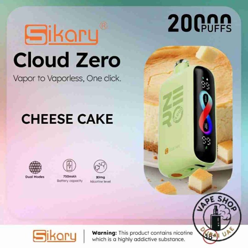 Sikary Cloud Zero 20000 cheese cake flavour