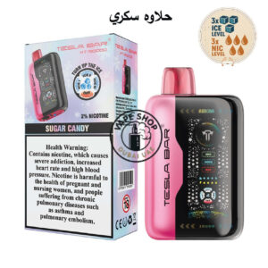 TESLA Bar XT 30000 Puffs 20MG Disposable Vape Price in Dubai Sugar Candy