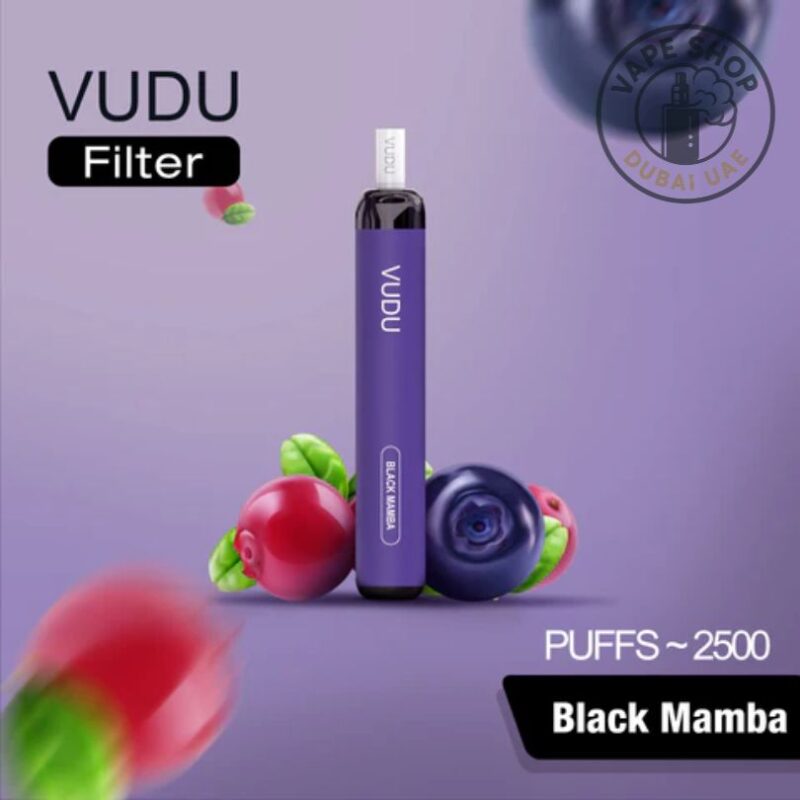 VUDU Filter 2500 review - VUDU Filter 2500 Puffs 5% Disposable Vape in Black Mamba