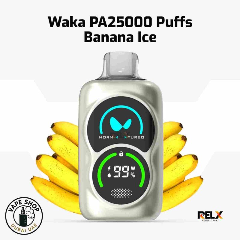 Waka PA25000 Banana Ice disposable vape flavour